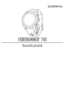 Priručnik Garmin Forerunner 745 Sportski sat