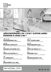 Mode d’emploi Livarno IAN 425845 Séchoir à linge