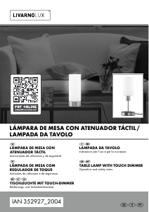 Manual de uso LivarnoLux IAN 352927 Lámpara