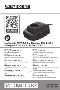 Manual de uso Parkside IAN 385641 Cargador de batería