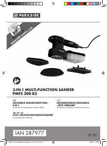 Instrukcja Parkside IAN 287977 Szlifierka delta