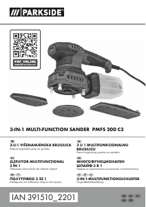 Наръчник Parkside IAN 391510 Delta Sander Шлайф