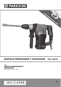 Manual de uso Parkside IAN 314988 Martillo de demolición