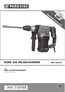 Brugsanvisning Parkside IAN 314988 Nedbrydningshammer