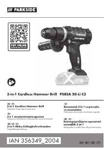 Manual Parkside IAN 356349 Maşină de găurit-înşurubat