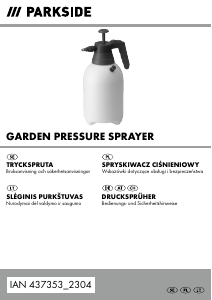 Bruksanvisning Parkside IAN 437353 Trädgårdsspruta