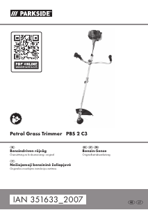 Bruksanvisning Parkside IAN 351633 Grästrimmer