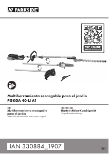 Manual de uso Parkside IAN 330884 Tijeras cortasetos