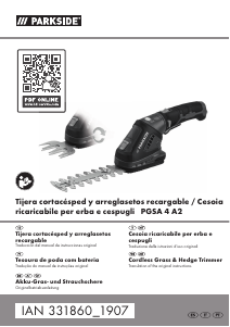 Manual Parkside IAN 331860 Corta-sebes