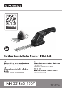 Vadovas Parkside IAN 331860 Gyvatvorių pjoviklis
