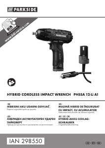 Наръчник Parkside IAN 298550 Ударен гаечен ключ