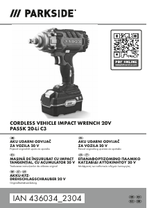 Manual Parkside IAN 436034 Cheie de impact