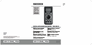 Наръчник Parkside IAN 315848 Мултиметър