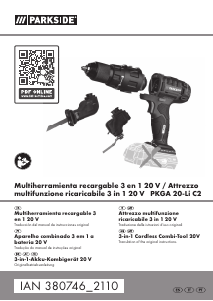 Manual Parkside IAN 380746 Ferramenta multifunções