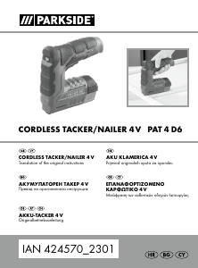 Εγχειρίδιο Parkside IAN 424570 Tacker