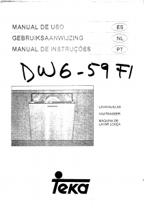 Manual de uso Teka DW6 59 FI Lavavajillas