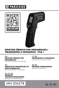 Manual Parkside IAN 306278 Termómetro