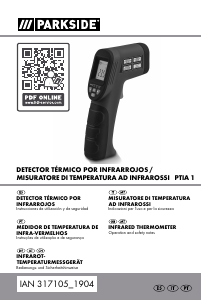 Manual Parkside IAN 317105 Termómetro