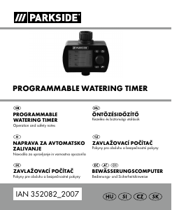 Priročnik Parkside IAN 352082 Vodni računalnik
