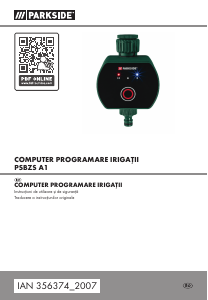Manual Parkside IAN 356374 Programator pentru udat
