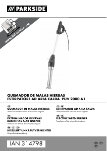 Manuale Parkside IAN 314798 Bruciatore erbacce