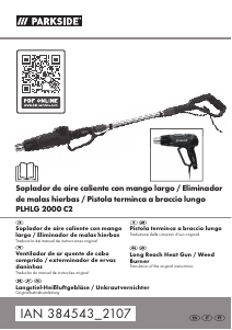 Manual Parkside IAN 384543 Queimador de erva daninha
