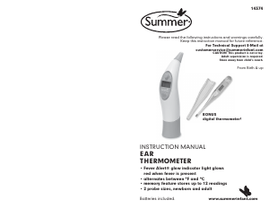 Mode d’emploi Summer 14374 Thermomètre