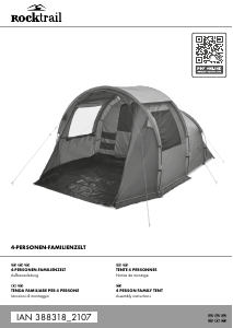 Manuale Rocktrail IAN 388318 Tenda