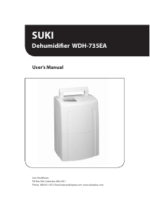 Bruksanvisning SUKI WDH-735EA Avfuktare