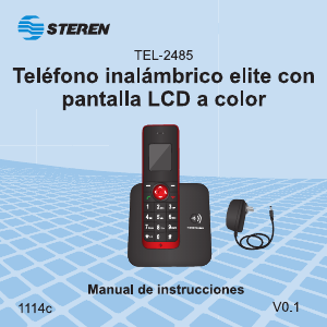Bruksanvisning Steren TEL-2485 Trådlös telefon
