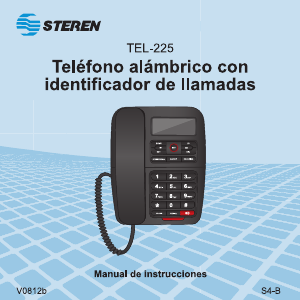 Manual de uso Steren TEL-225 Teléfono
