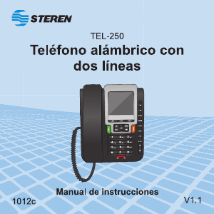 Manual de uso Steren TEL-250 Teléfono