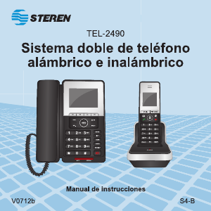 Manual de uso Steren TEL-2490 Teléfono