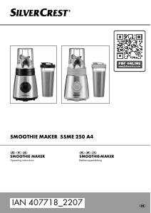 Manual SilverCrest IAN 407718 Blender