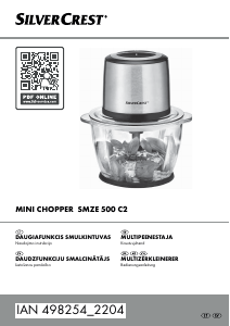 Vadovas SilverCrest IAN 498254 Smulkintuvas