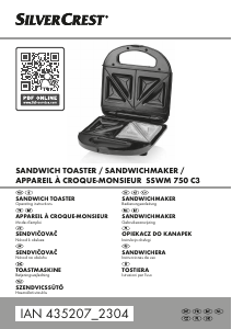 Manuale SilverCrest IAN 435207 Grill a contatto