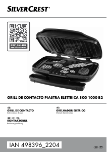 Manual SilverCrest IAN 498396 Grelhador de contacto