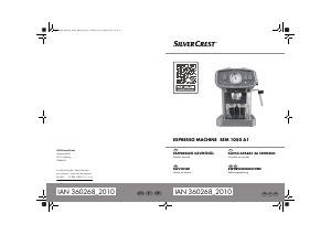 Priročnik SilverCrest IAN 360268 Espresso kavni aparat