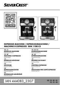 Manual de uso SilverCrest IAN 444083 Máquina de café espresso