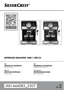 Priručnik SilverCrest IAN 444083 Aparat za espresso