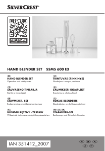 Instrukcja SilverCrest IAN 351412 Blender ręczny