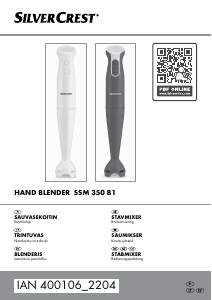 Käyttöohje SilverCrest IAN 400106 Sauvasekoitin