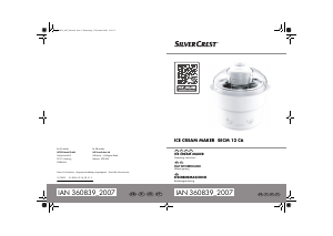 Handleiding SilverCrest IAN 360839 IJsmachine