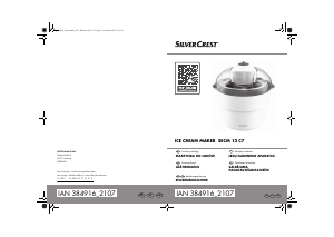Rokasgrāmata SilverCrest IAN 384916 Saldējuma aparāts