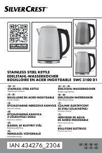 Brugsanvisning SilverCrest IAN 434276 Elkedel