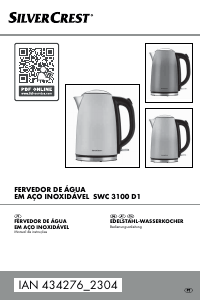 Manual SilverCrest IAN 434276 Jarro eléctrico