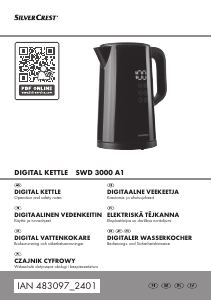 Bruksanvisning SilverCrest IAN 483097 Vattenkokare