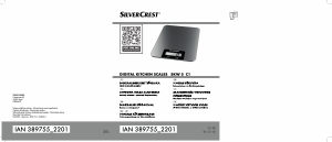 Käyttöohje SilverCrest IAN 389755 Keittiövaaka