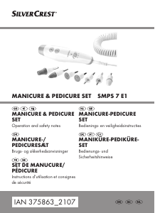 Brugsanvisning SilverCrest IAN 375863 Manicure-pedicure sæt