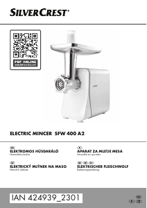 Priročnik SilverCrest IAN 424939 Mlinček za meso
